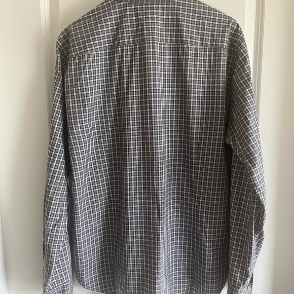 Theory Black and White Casual Button Down Shirt - Picture 5 of 5